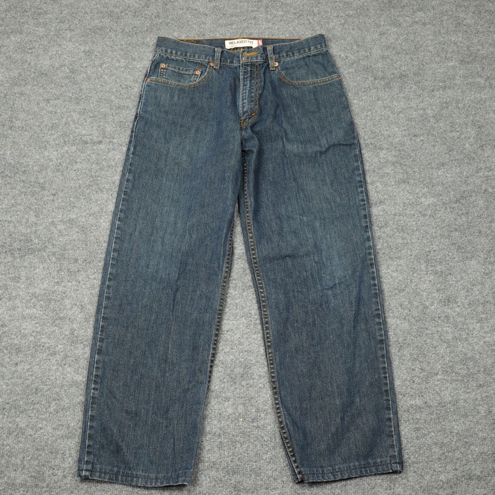 Vintage Levi's 550 Jeans Mens 32x32 Blue Relaxed Fit Tapered Leg Zip Fly Y2K